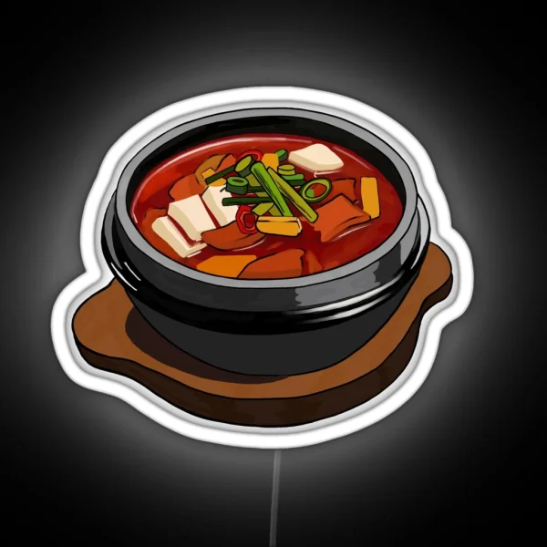 Kimchi Jjigae Led Korean Food RGB Neon Sign