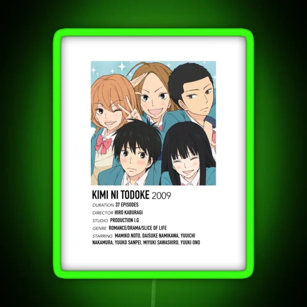 Kimi Ni Todoke Alternative Poster RGB Neon Sign