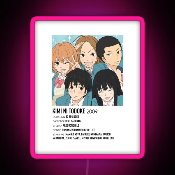 Kimi Ni Todoke Alternative Poster RGB Neon Sign