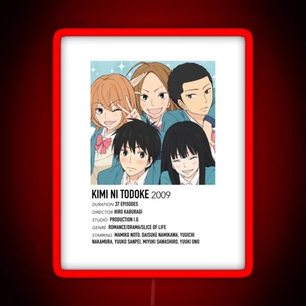 Kimi Ni Todoke Alternative Poster RGB Neon Sign