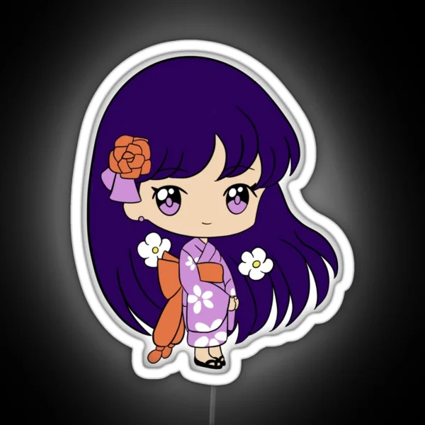 Kimono Rei Sailor Moon RGB Neon Sign