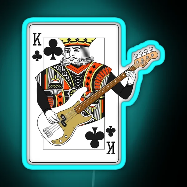 King Bass P RGB Neon Sign