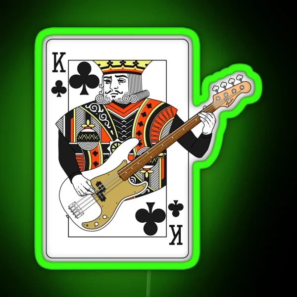 King Bass P RGB Neon Sign