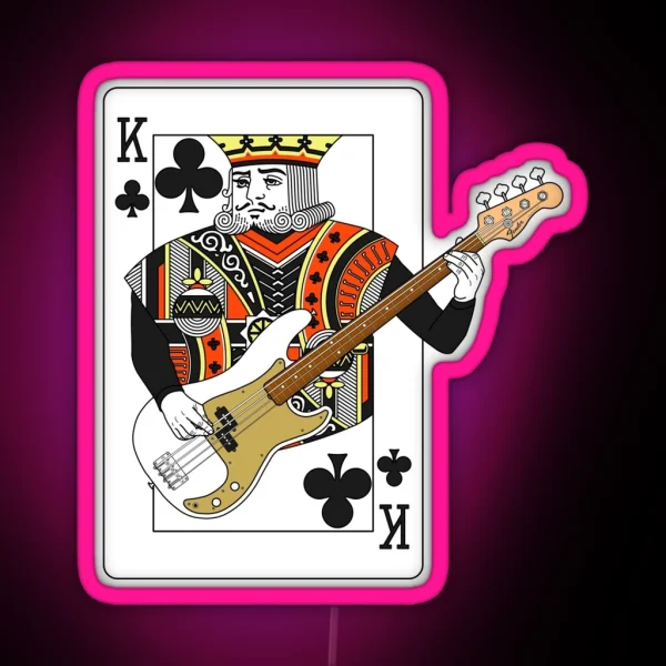 King Bass P RGB Neon Sign