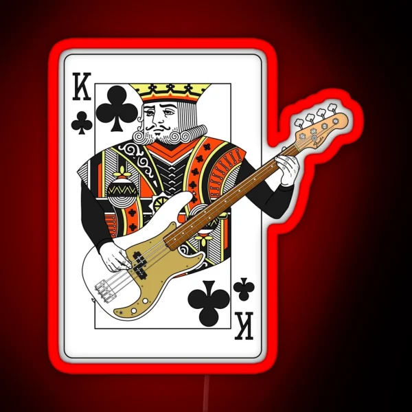 King Bass P RGB Neon Sign