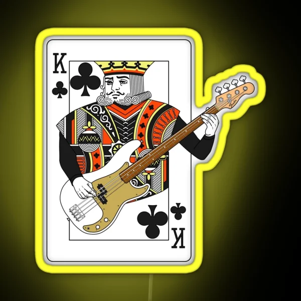 King Bass P RGB Neon Sign