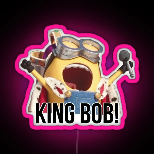 KING BOB RGB Neon Sign