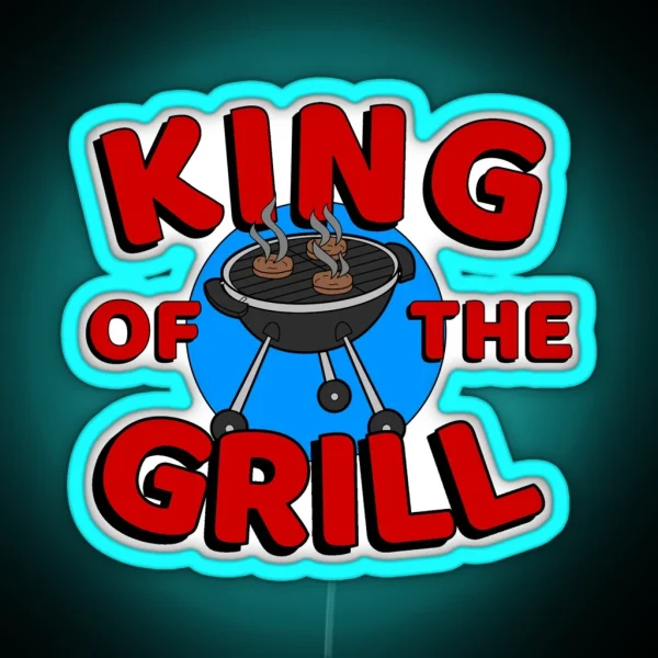 King Of The Grill RGB Neon Sign