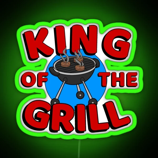 King Of The Grill RGB Neon Sign
