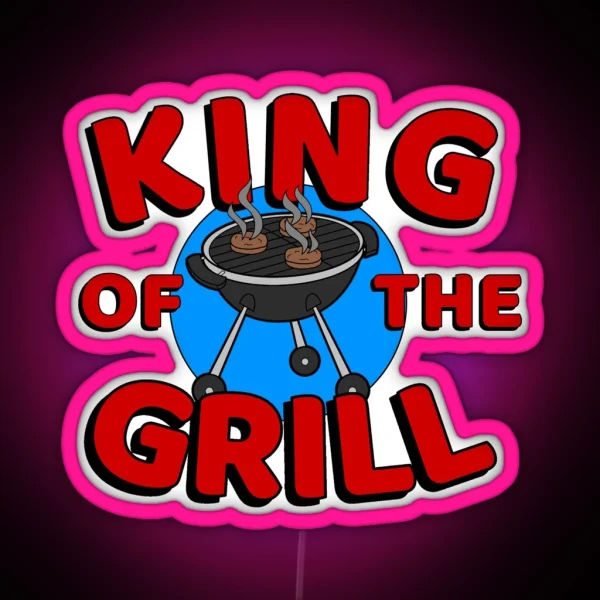 King Of The Grill RGB Neon Sign