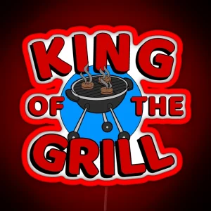 King Of The Grill RGB Neon Sign