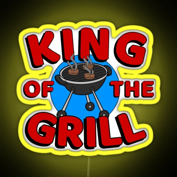 King Of The Grill RGB Neon Sign