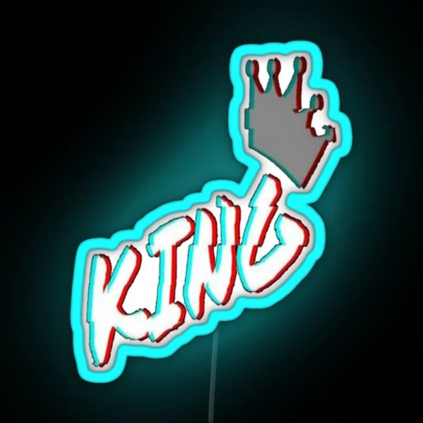 King RGB Neon Sign