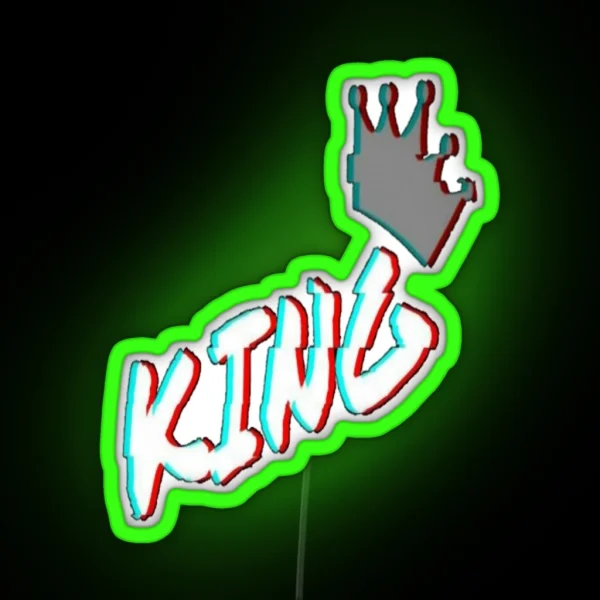 King RGB Neon Sign