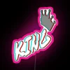 King RGB Neon Sign