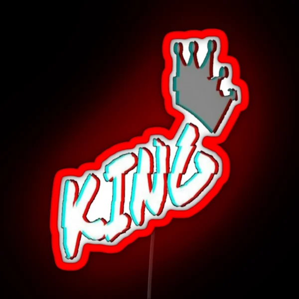 King RGB Neon Sign