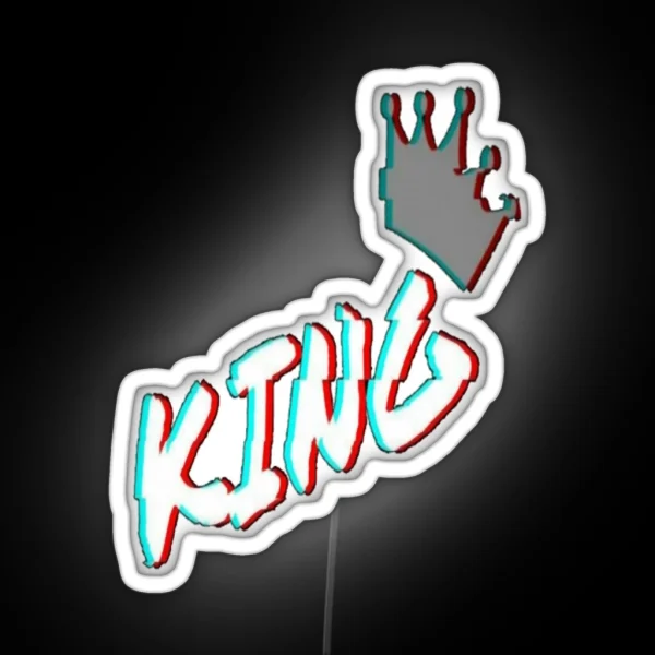 King RGB Neon Sign