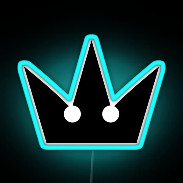 Kingdom Hearts Crown RGB Neon Sign