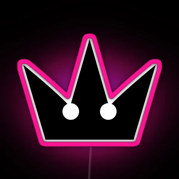 Kingdom Hearts Crown RGB Neon Sign