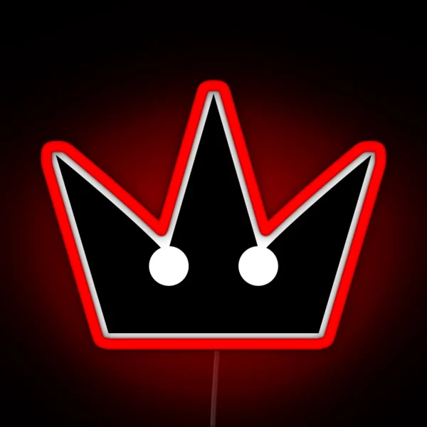 Kingdom Hearts Crown RGB Neon Sign