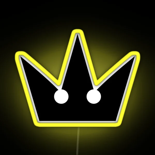 Kingdom Hearts Crown RGB Neon Sign