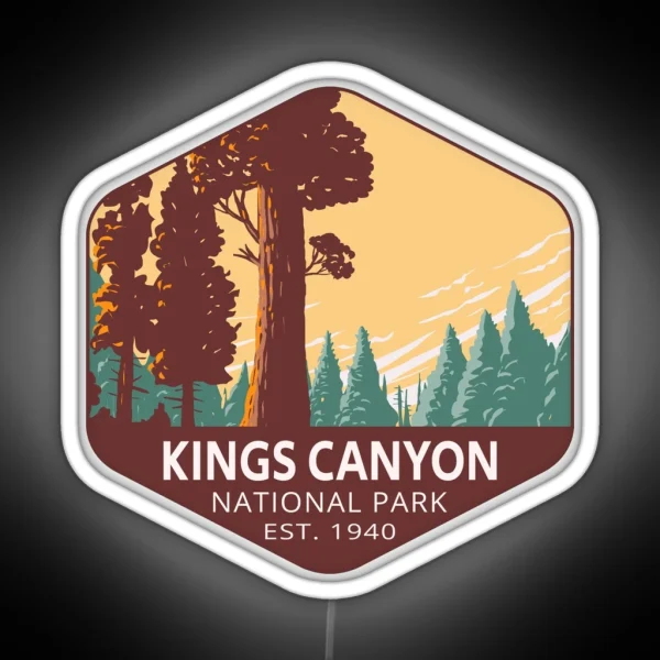 Kings Canyon National Park RGB Neon Sign