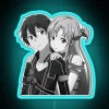 Kirito And Asuna Grayscale RGB Neon Sign - Image 3