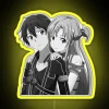 Kirito And Asuna Grayscale RGB Neon Sign - Image 5