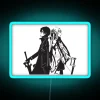Kirito And Asuna In Black And White RGB Neon Sign - Image 2
