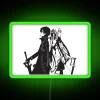 Kirito And Asuna In Black And White RGB Neon Sign - Image 3