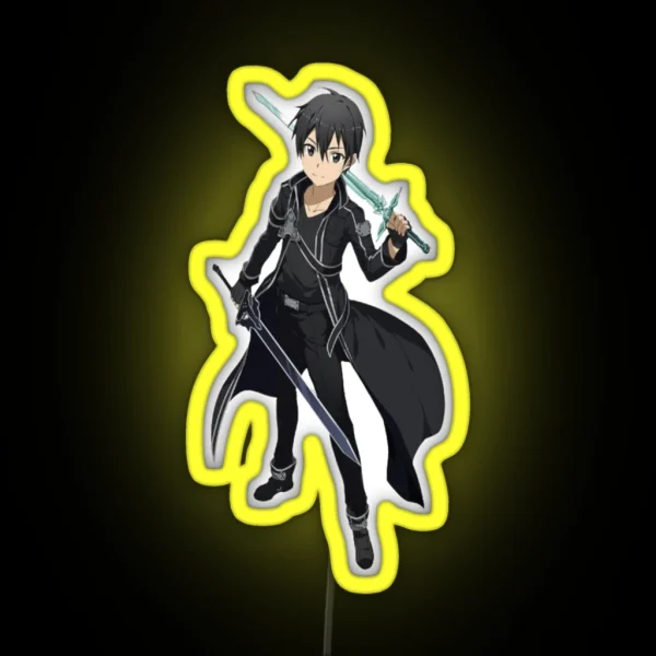 Kirito SAO RGB Neon Sign