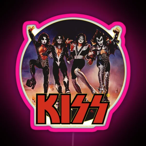KISS Band Members RGB Neon Sign