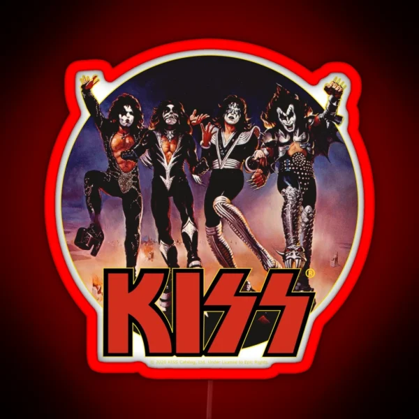 KISS Band Members RGB Neon Sign