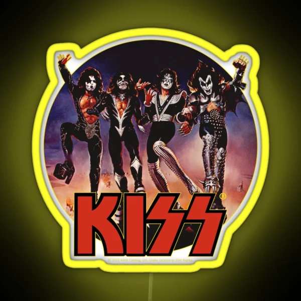 KISS Band Members RGB Neon Sign