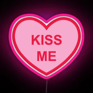 Kiss Me Heart RGB Neon Sign