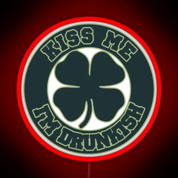 Kiss Me I M Drunkish RGB Neon Sign