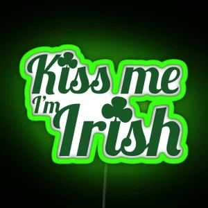 Kiss Me I M Irish RGB Neon Sign