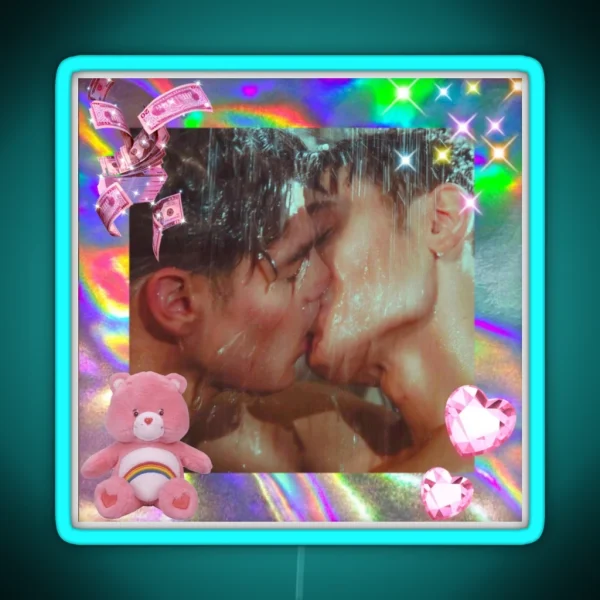 Kiss Me In The Shower RGB Neon Sign