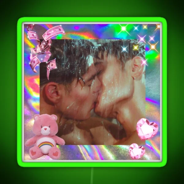 Kiss Me In The Shower RGB Neon Sign