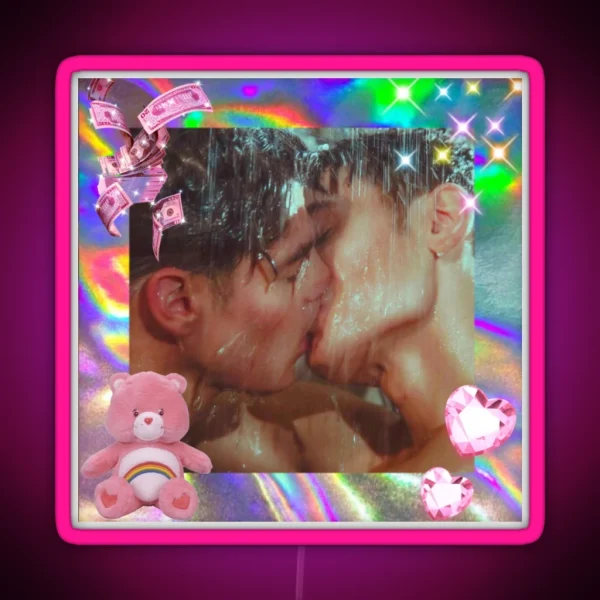 Kiss Me In The Shower RGB Neon Sign