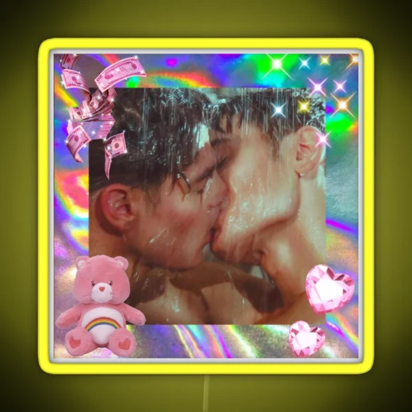 Kiss Me In The Shower RGB Neon Sign