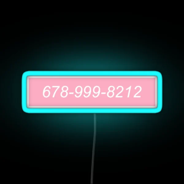 Kiss Me Thru The Phone RGB Neon Sign