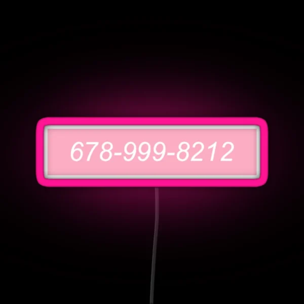 Kiss Me Thru The Phone RGB Neon Sign