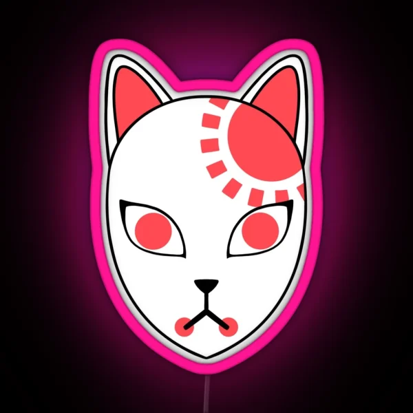 Kitsune Mask Demon Slayer RGB Neon Sign