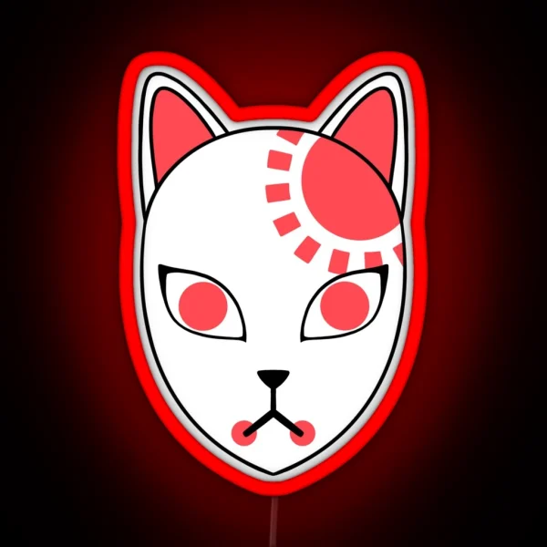 Kitsune Mask Demon Slayer RGB Neon Sign