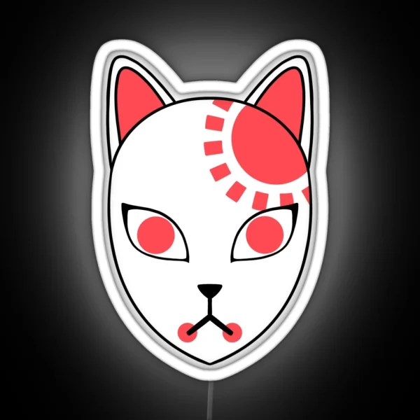 Kitsune Mask Demon Slayer RGB Neon Sign