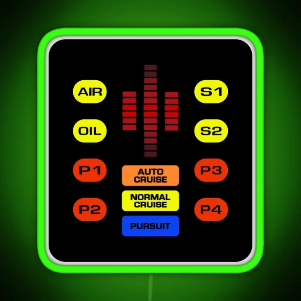 KITT Control Panel RGB Neon Sign
