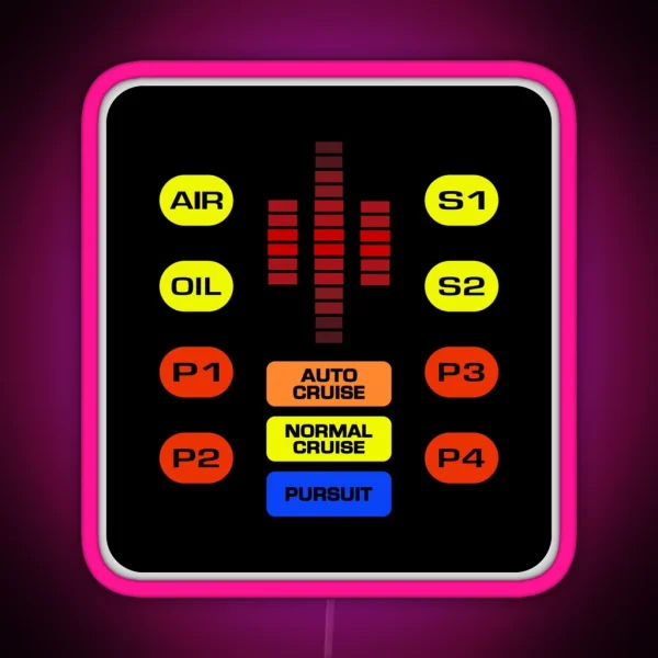 KITT Control Panel RGB Neon Sign