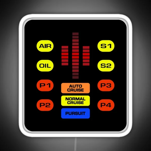 KITT Control Panel RGB Neon Sign