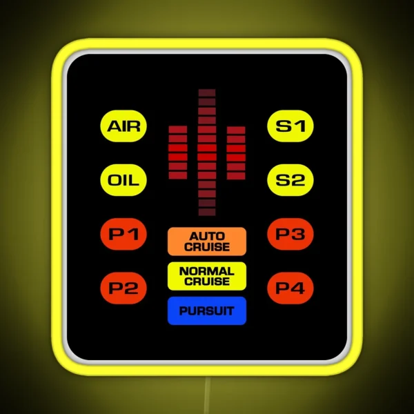 KITT Control Panel RGB Neon Sign